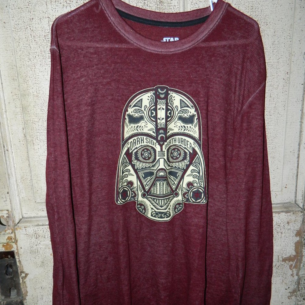 Star Wars Darth Vader Long Sleeve Shirt Mens Size XL (E-24)